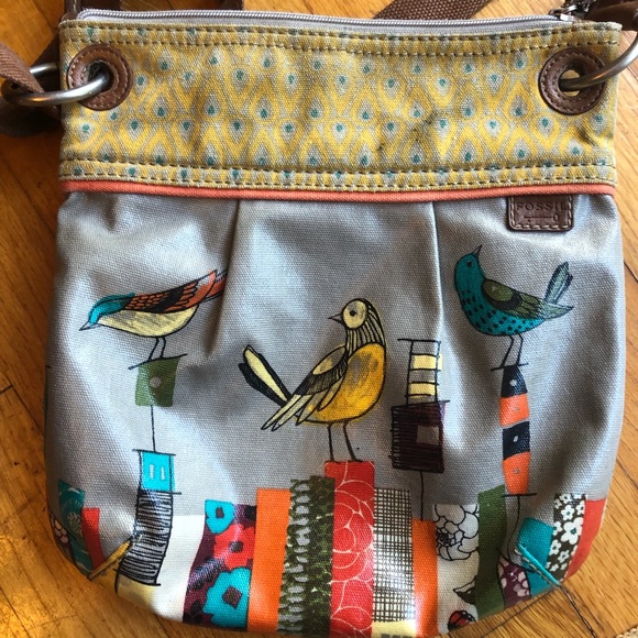 Fossil Handbags - Fossil Crossbody Bird Nature Purse